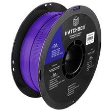 Load image into Gallery viewer, Hatchbox PLA 3d printer filament in midnight purple.