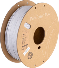 Load image into Gallery viewer, Spool of PolyTerra PLA 3D printer filament in marble white.