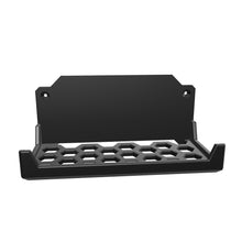 Load 3D model into Gallery viewer, 3D render of power brick stackable mount, in black, front view.