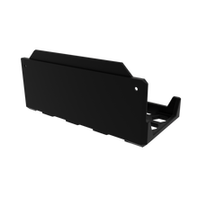 Load image into Gallery viewer, 3D render of power brick stackable mount, in black, back asymmetrical view.