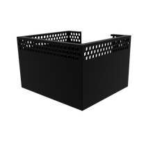 Load image into Gallery viewer, 3D render of a compatible lightshade for the Red Sea's ReefLED90, in black, asymmetrical view.