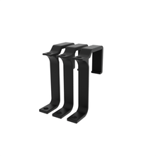 Load image into Gallery viewer, Side view of three 3d renders of Clip on Dosing Line Holders.