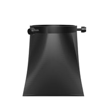 Load 3D model into Gallery viewer, Front view of Kessil H160 PETG Light Shade 3d render in black.