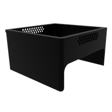 Lade das Bild in den Galerie-Viewer, 3D render of peninsula style Radion XR15 Compatible Light Shade in black, front asymmetrical view.