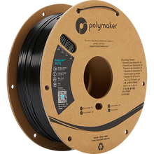 Load image into Gallery viewer, Spool of PolyLite PETG 3D printer filament in black.