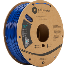 Load image into Gallery viewer, Spool of PolyLite PETG 3D printer filament in blue.