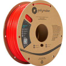 Load image into Gallery viewer, Spool of PolyLite PLA 3D printer filament in red.