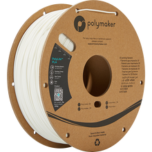 Load image into Gallery viewer, Spool of PolyLite PLA 3D printer filament in white.