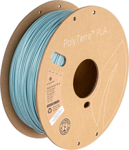 Load image into Gallery viewer, Spool of PolyTerra PLA 3D printer filament in marble slate grey.
