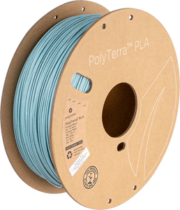 Spool of PolyTerra PLA 3D printer filament in marble slate grey.