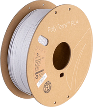 Load image into Gallery viewer, Spool of PolyTerra PLA 3D printer filament in marble white. 

