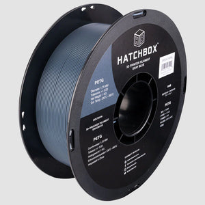 Hatchbox PETG 3d printer filament in gray blue.