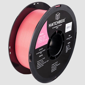 Hatchbox PETG 3d printer filament in pink.