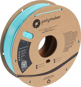 Spool of PolySmooth 3D filament in teal. 