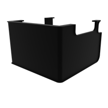 Load image into Gallery viewer, 3D render of easy on off variant of Radion XR15 Compatible Light Shade in black, front asymmetrical view. 
