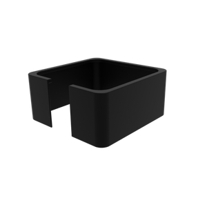 Back diagonal view of Fluval Marine Nano Light Shade 3d render in black.