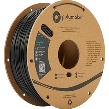 Load image into Gallery viewer, Spool of PolyLite PLA 3D printer filament in black. 
