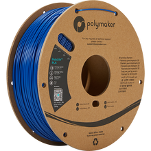 Load image into Gallery viewer, Spool of PolyLite PLA 3D printer filament in blue.
