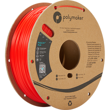Load image into Gallery viewer, Spool of PolyLite PLA 3D printer filament in red.
