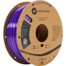 Load image into Gallery viewer, Spool of PolyLite PLA 3D printer filament in silk purple. 
