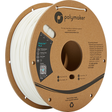 Load image into Gallery viewer, Spool of PolyLite PLA 3D printer filament in white.

