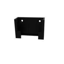 Load image into Gallery viewer, Front view of Jebao OW Series Equipment Mount 3d render in black.
