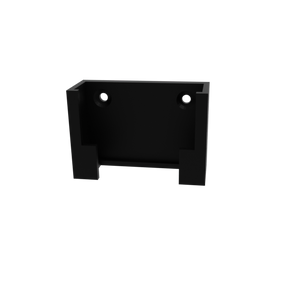 Front view of Jebao OW Series Equipment Mount 3d render in black.