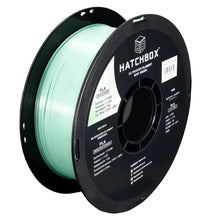 Load image into Gallery viewer, Hatchbox PLA 3d printer filament in mint green.
